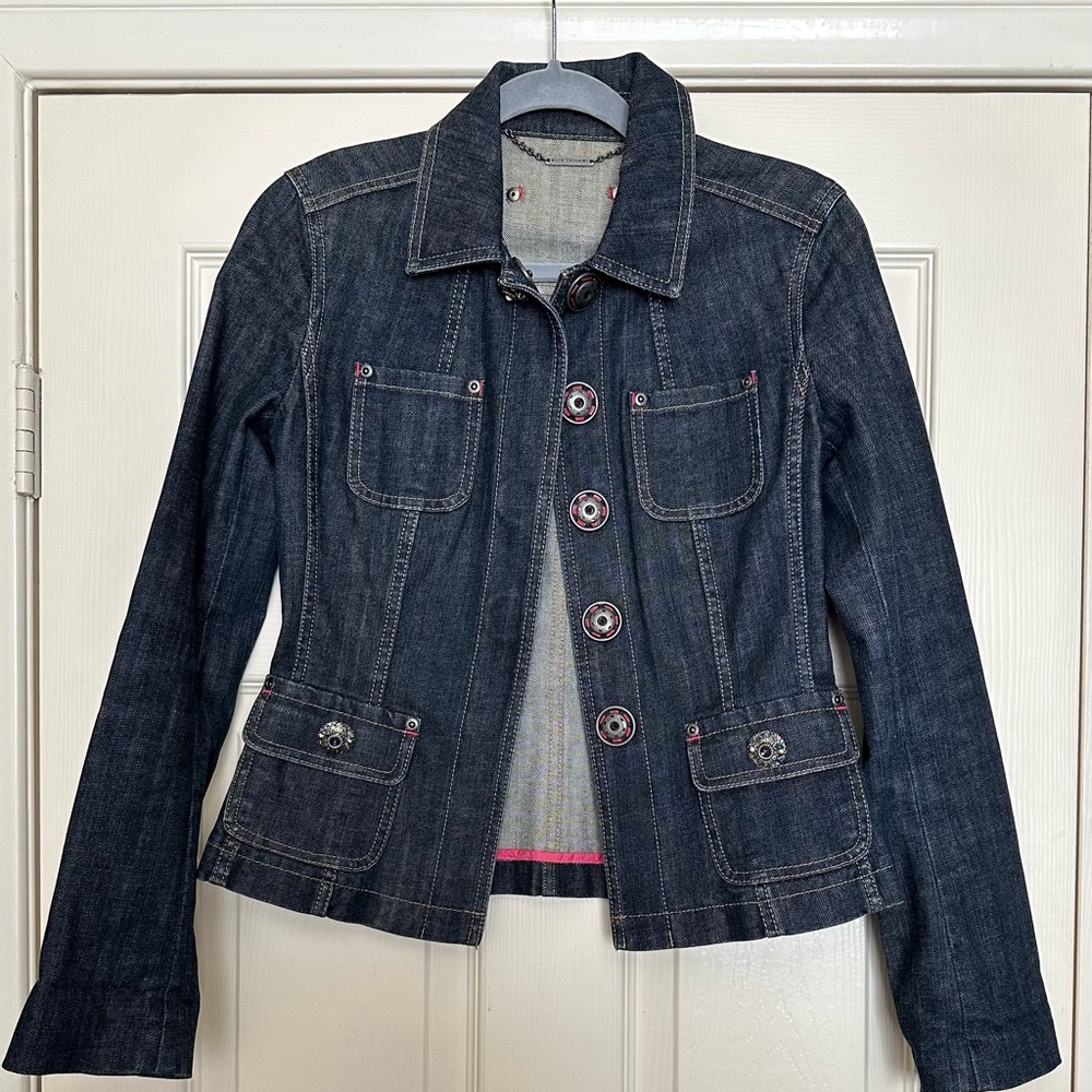 Elie Tahari denim jacket size small/xsmall